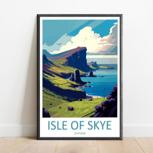 Isle Of Skye Travel Print Wall Art Isle Of Skye Wa