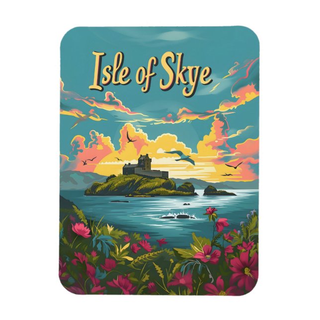 Isle of Skye vintage art Magnet (Vertical)