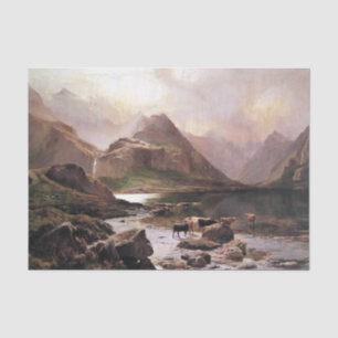 Isle of Skye Waterfall Lake Scotland Tissue Paper