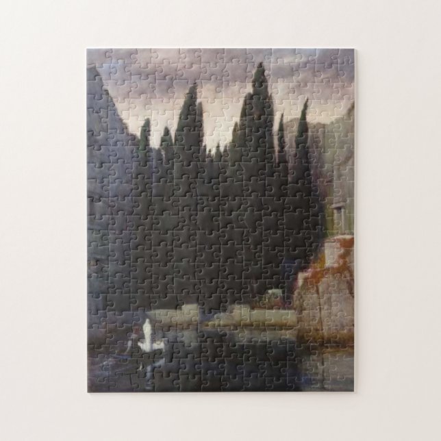 Isle Of The Dead By Arnold Bocklin Jigsaw Puzzle (Vertical)