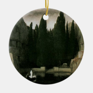 Isle of the Dead by Arnold Bocklin, Symbolism Art Ceramic Tree Decoration