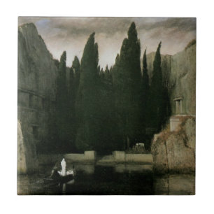 Isle of the Dead by Arnold Bocklin, Symbolism Art Tile