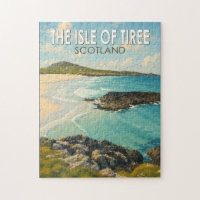 Isle of Tiree Scotland Illustration Travel Art