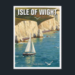 Isle of Wight England Travel Postcard<br><div class="desc">The Isle of Wight, located off the south coast of England, is a charming and picturesque island known for its stunning landscapes, rich history, and relaxed coastal atmosphere. It is the largest island in England and has been a popular holiday destination for centuries, attracting visitors with its sandy beaches, dramatic...</div>