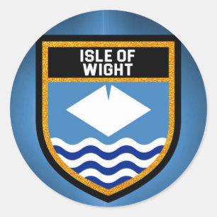 Isle of Wight Flag Classic Round Sticker