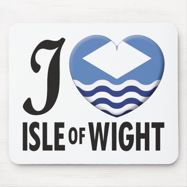 Isle of Wight Love Mouse Mat (Front)