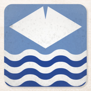 Isle of Wight Square Paper Coaster