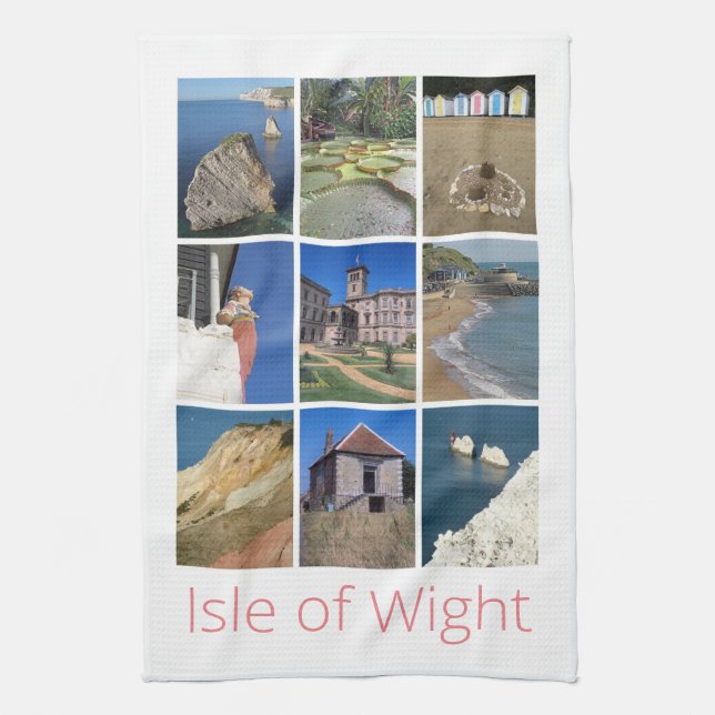 Isle of Wight Tea Towel (Vertical)