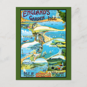 Isle of Wight Travel Poster Postcard