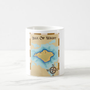 Isle of Wight Treasure map travel poster Coffee Mug