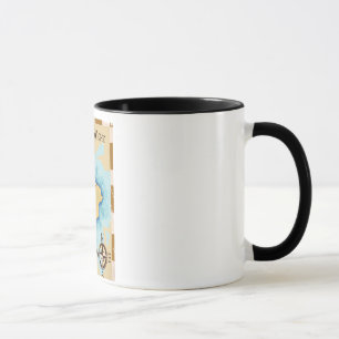 Isle of Wight Treasure map travel poster Mug