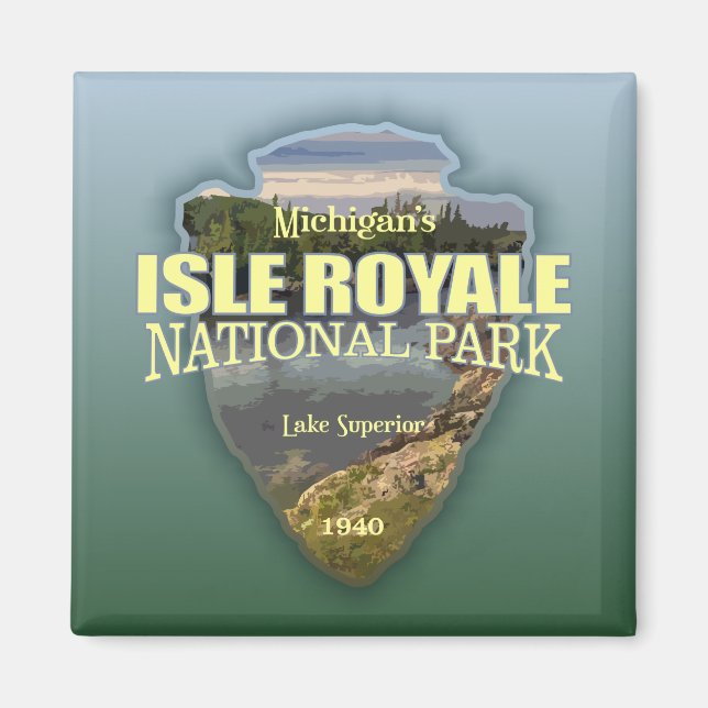 Isle Royale (arrowhead) Magnet (Front)