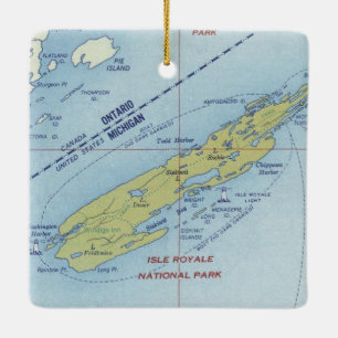 Isle Royale National Park Ceramic Ornament
