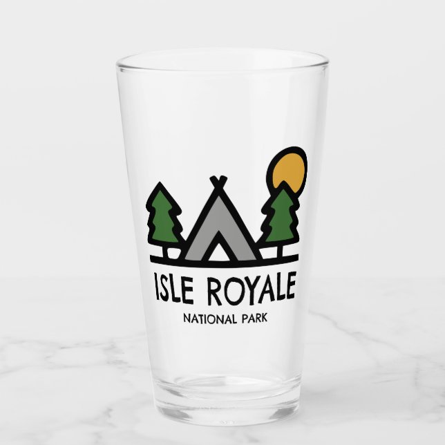 Isle Royale National Park Glass (Front)