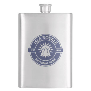 Isle Royale National Park Hip Flask