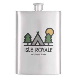 Isle Royale National Park Hip Flask