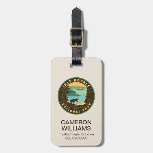 Isle Royale National Park Luggage Tag