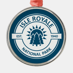 Isle Royale National Park Metal Tree Decoration