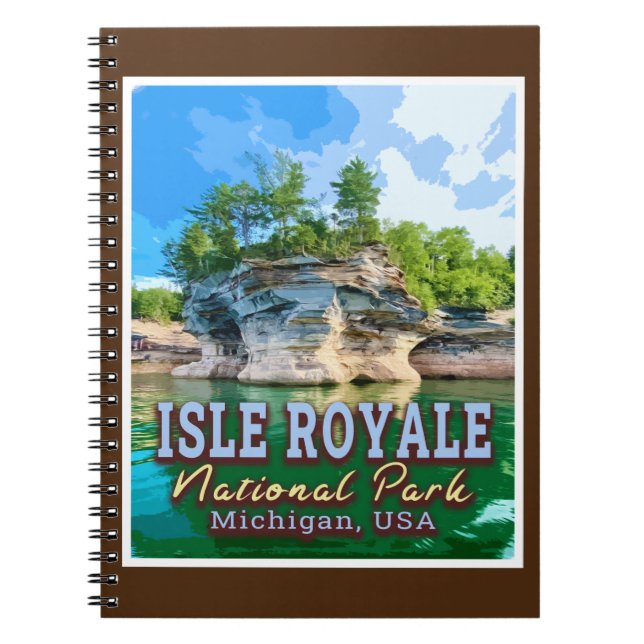 ISLE ROYALE NATIONAL PARK - MICHIGAN UNITED STATES NOTEBOOK (Front)
