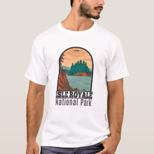 Isle Royale National Park Michigan Vintage T-Shirt