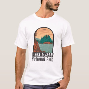 Isle Royale National Park Michigan Vintage  T-Shirt