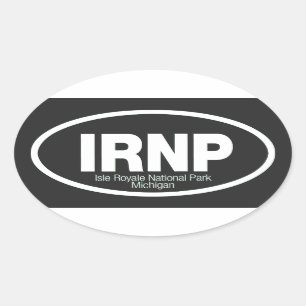 Isle Royale National Park Oval Sticker