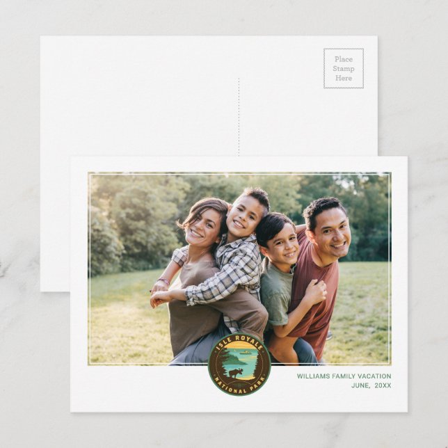 Isle Royale National Park Postcard (Front/Back)