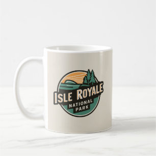 Isle Royale National Park Retro Travel Emblem Coffee Mug