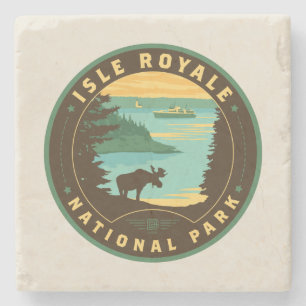 Isle Royale National Park Stone Coaster