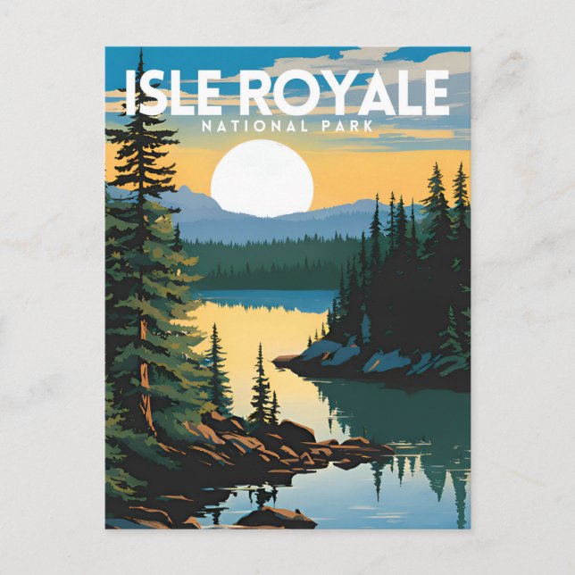 Isle Royale National Park Traditional Travel Postcard (Front)