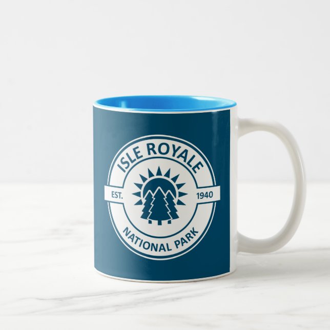 Isle Royale National Park Two-Tone Coffee Mug (Right)