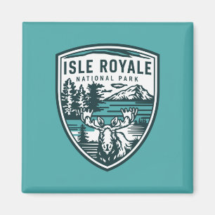 Isle Royale National Park Wildlife Emblem Magnet