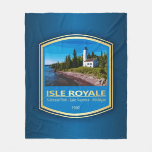 Isle Royale NP (PF1) Fleece Blanket