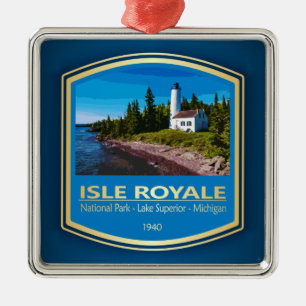 Isle Royale NP (PF1) Metal Tree Decoration