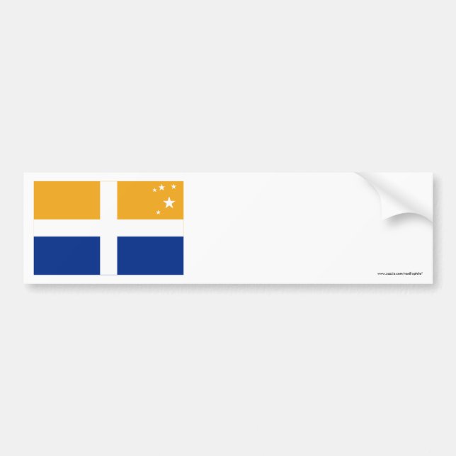Isles of Scilly Flag Bumper Sticker (Front)