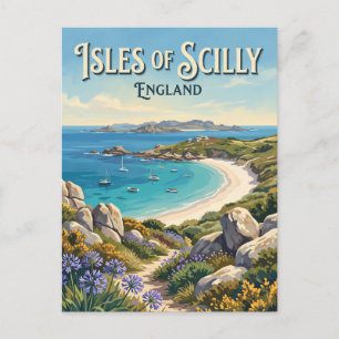 Isles of Scilly Hugh Town England Postcard