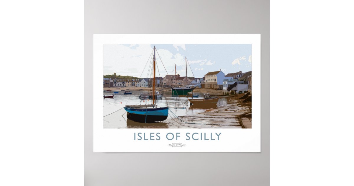 Isles of Scilly Railway Poster Zazzle