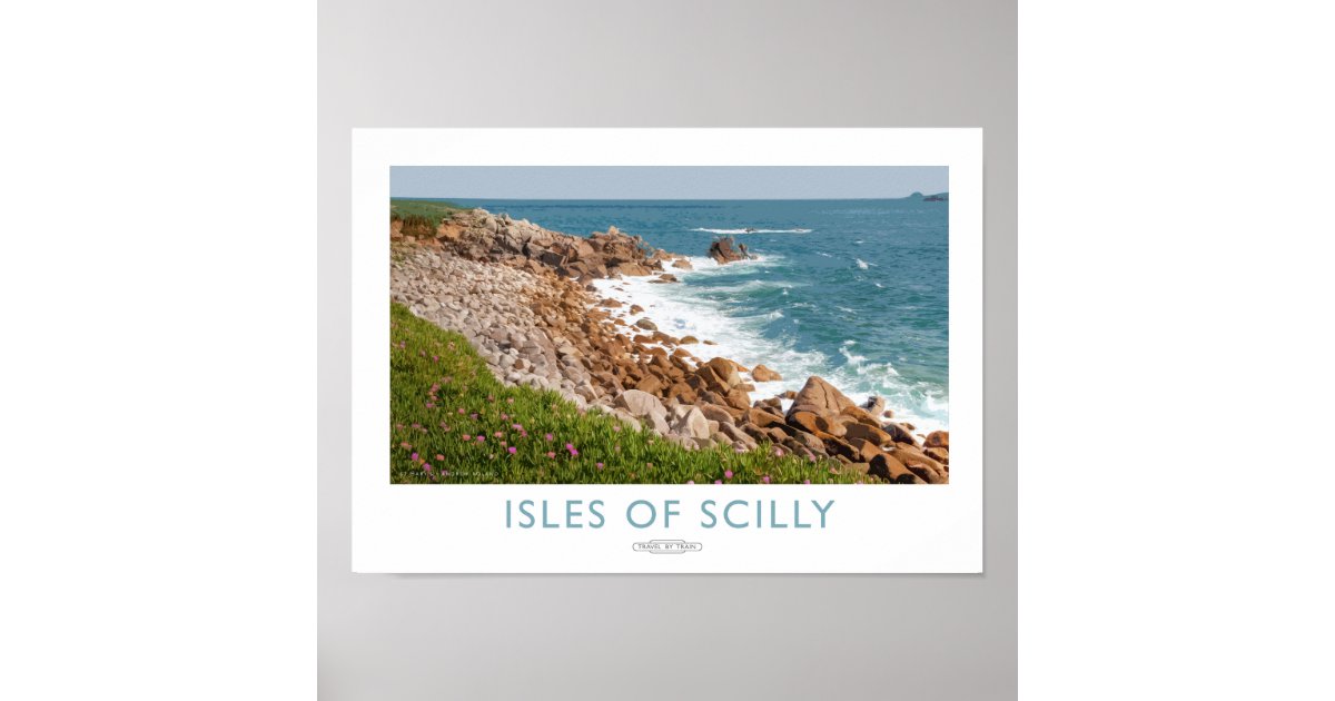 Isles of Scilly Railway Poster | Zazzle