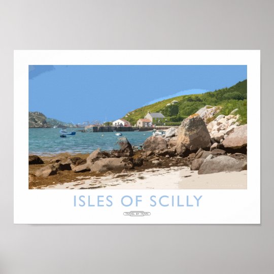 Isles of Scilly Railway Poster Zazzle.co.uk