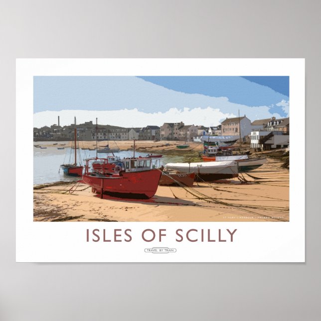 Isles of Scilly Railway Poster (Front)