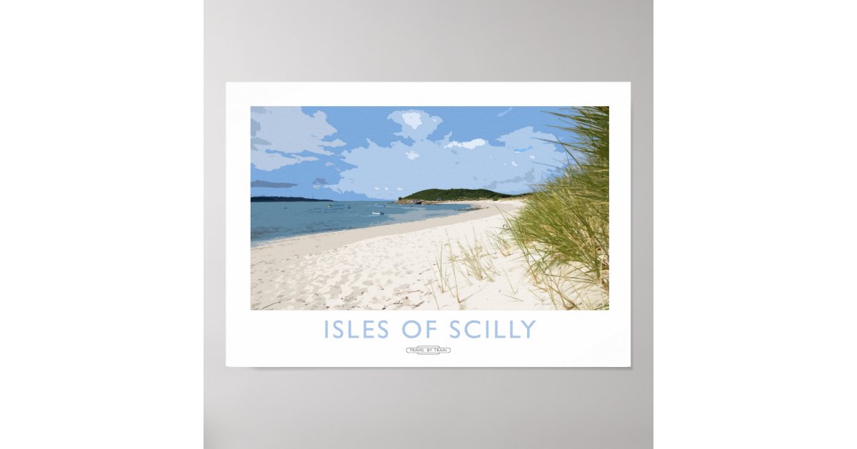 Isles of Scilly Railway Poster Zazzle