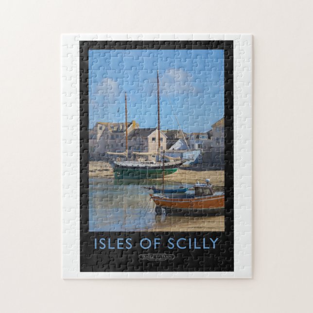 Isles of Scilly Railway Poster Jigsaw Puzzle (Vertical)
