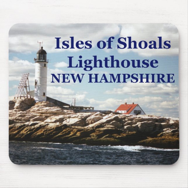 Isles of Shoals Lighthouse, New Hampshire Mousepad (Front)