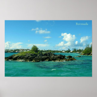 Islet in Mangrove Bay, Bermuda Poster