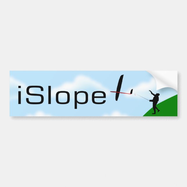 iSlope R/C Slope Soaring Bumper Sticker (Front)
