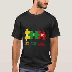 Ism Puzzle Chemistry Time Table Elements Autism Aw T-Shirt