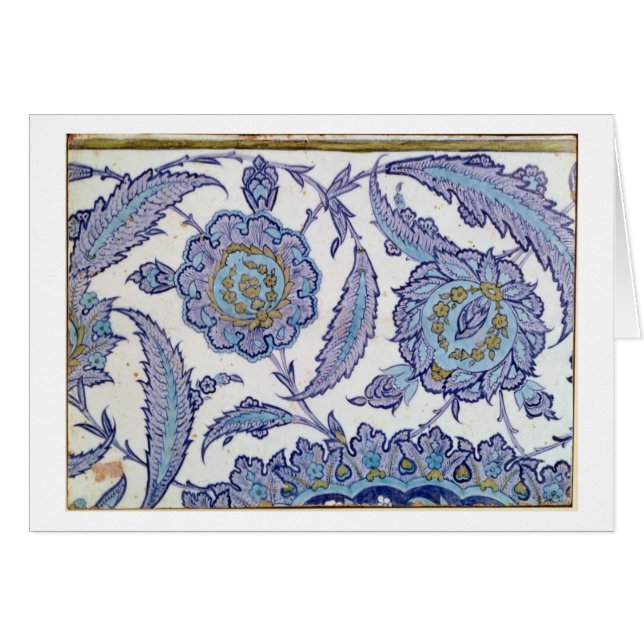 Isnik earthenware tile, c.1520-50 (Front Horizontal)