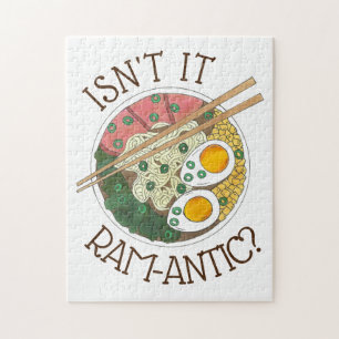 Isn't It Ram-Antic (Romantic) Ramen Noodles Love Jigsaw Puzzle