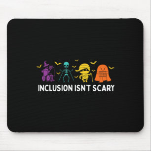 Isn't Scary Cute Boo Lovely Ghost Halloween Mouse Mat