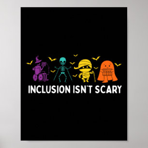 Isn't Scary Cute Boo Lovely Ghost Halloween  Poster